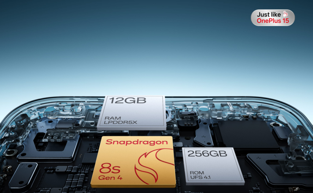 Qualcomm Snapdragon 8s Gen 4 chipset.